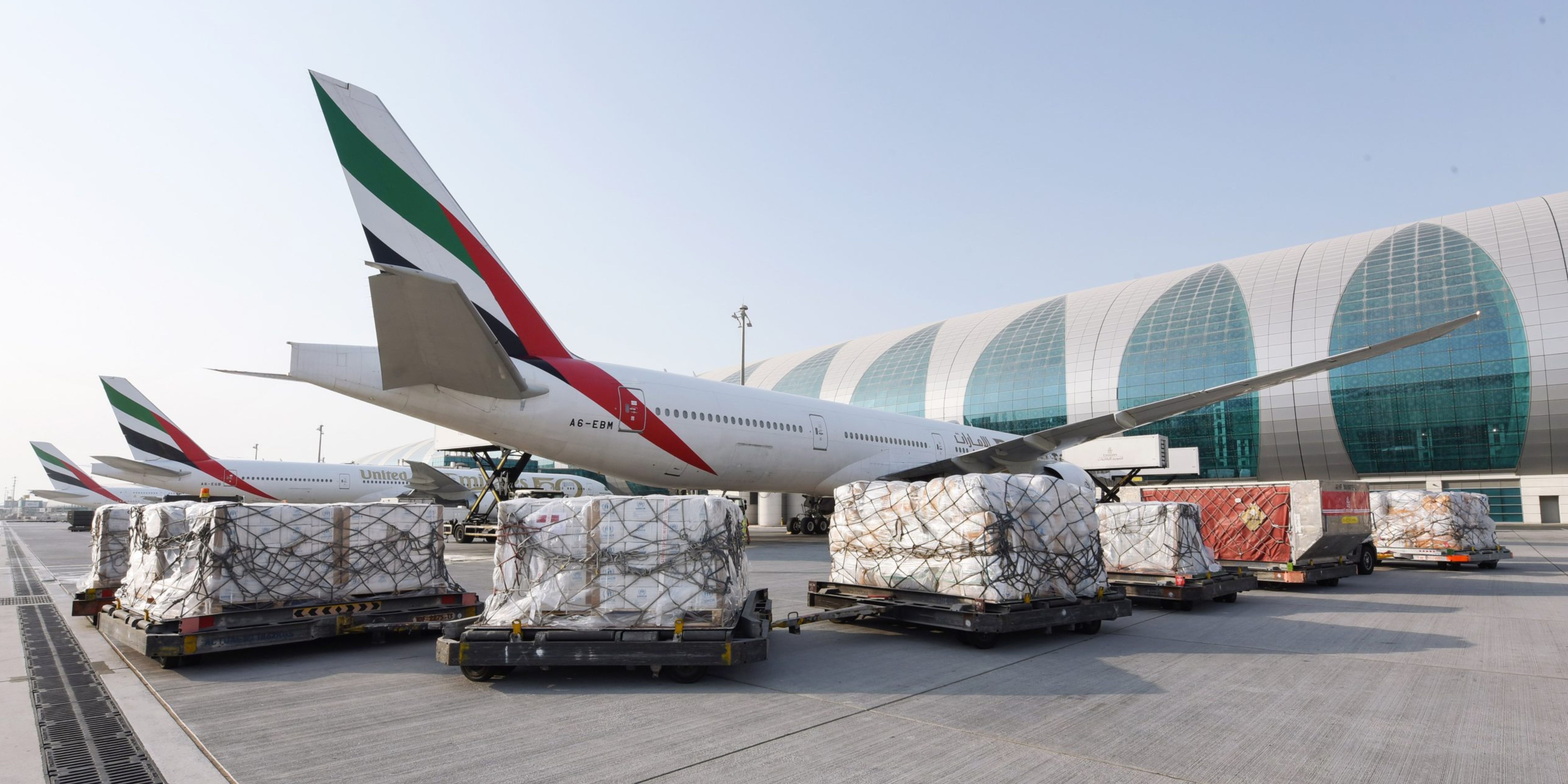 UAE aid Cargo plane heading for humanitarian aid 